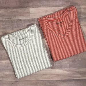 ‼️FIANL MARKDOWN‼️ 2 striped shirts. Size M. Bn3